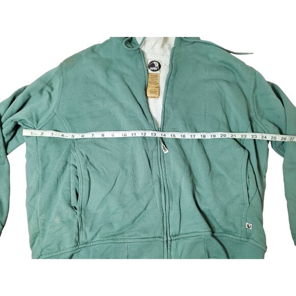 Berne Ladies X-Large Green Sherpa-Lined Zip-Up Hoodie - Picture 6 of 11